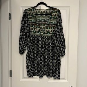 Patterned Shift Dress